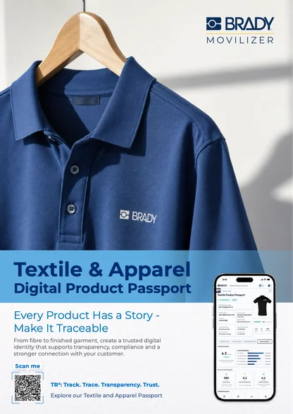 Cover of the Textile & Apparel Digital Product Passport brochure